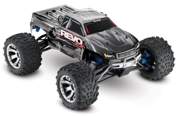 Traxxas Revo 3.3 4WD Nitro TQi TSM. Telemetri Silver