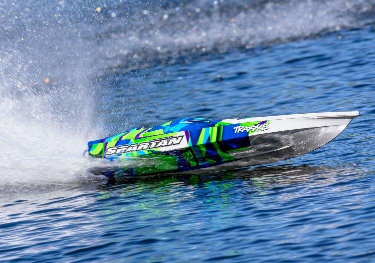 Traxxas Spartan BL TQi TSM - Utan Batteri & Laddare Grön - 10