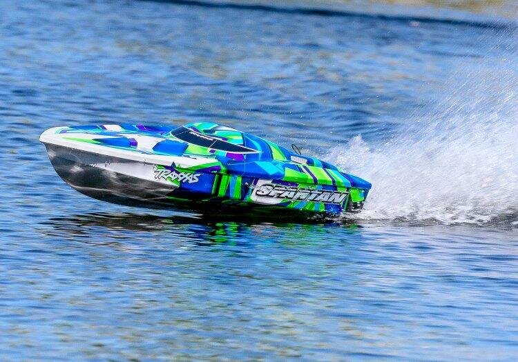Traxxas Spartan BL TQi TSM - Utan Batteri & Laddare Grön - 13