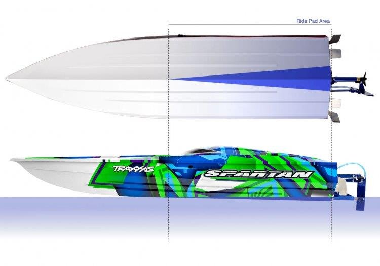 Traxxas Spartan BL TQi TSM - Utan Batteri & Laddare Grön - 9