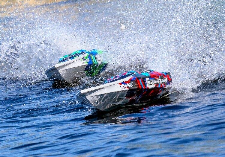 Traxxas Spartan BL TQi TSM - Utan Batteri & Laddare Grön - 3