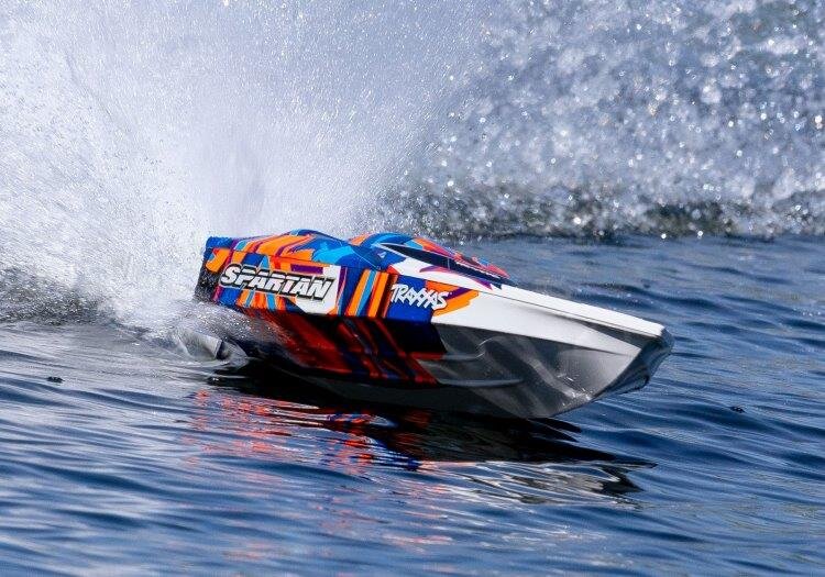 Traxxas Spartan BL TQi TSM - Utan Batteri & Laddare Orange - 7