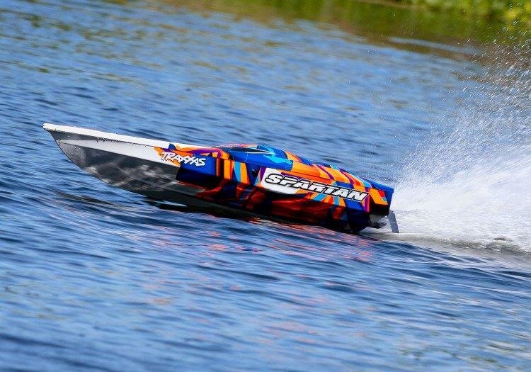 Traxxas Spartan BL TQi TSM - Utan Batteri & Laddare Orange - 10