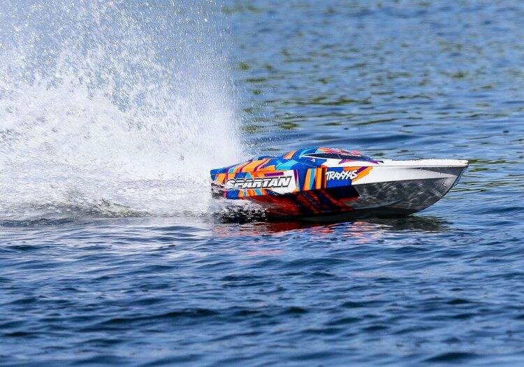 Traxxas Spartan BL TQi TSM - Utan Batteri & Laddare Orange - 12