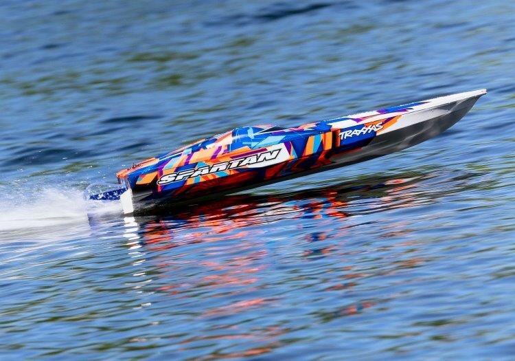 Traxxas Spartan BL TQi TSM - Utan Batteri & Laddare Orange - 11