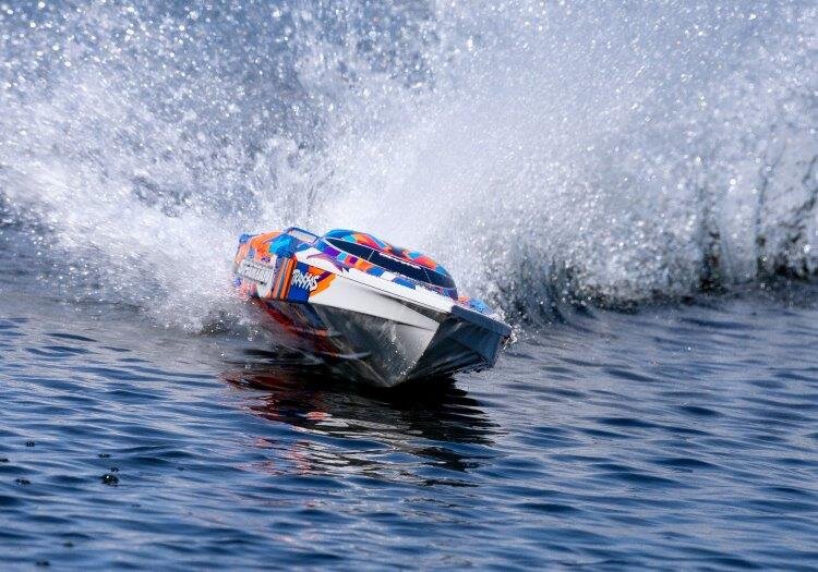 Traxxas Spartan BL TQi TSM - Utan Batteri & Laddare Orange - 8