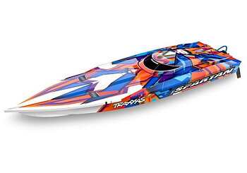 Traxxas Spartan BL TQi TSM - Utan Batteri & Laddare Orange