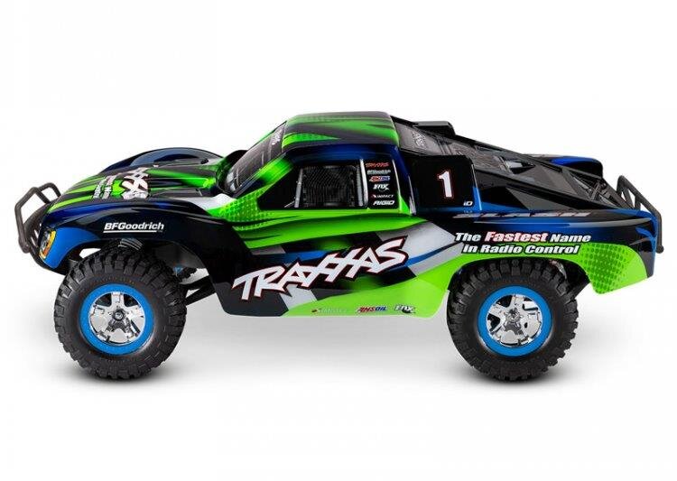 Traxxas Slash 2WD 1/10 RTR TQ Grön Clipless USB - Med Batteri/Laddare - 9