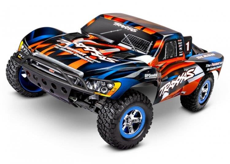 Traxxas Slash 2WD 1/10 RTR TQ Orange Clipless USB - Med Batteri/Laddare