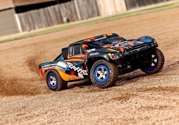 Traxxas Slash 2WD 1/10 RTR TQ Orange Clipless USB - Med Batteri/Laddare - 11