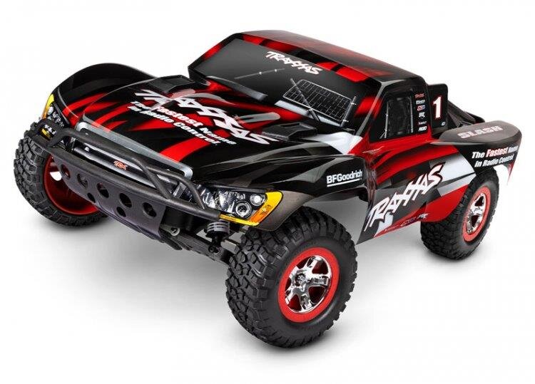 Traxxas Slash 2WD 1/10 RTR TQ Röd Clipless USB - Med Batteri/Laddare