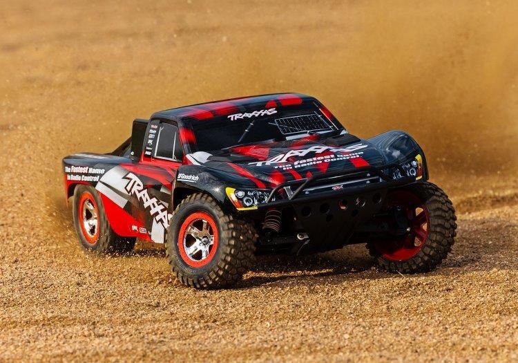 Traxxas Slash 2WD 1/10 RTR TQ Röd Clipless USB - Med Batteri/Laddare - 10