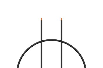 Kabel silikon 4 mm2 1m BLACK
