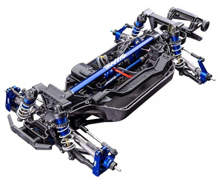 Traxxas Rustler 4x4 Ultimate VXL 1/10 RTR TQ Blå - 12