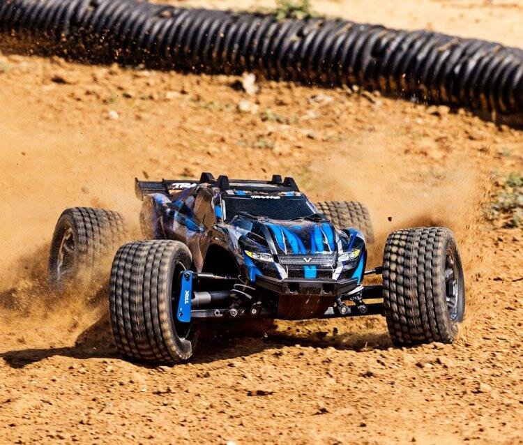 Traxxas Rustler 4x4 Ultimate VXL 1/10 RTR TQ Blå - 14
