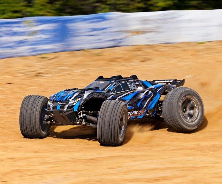 Traxxas Rustler 4x4 Ultimate VXL 1/10 RTR TQ Blå - 13