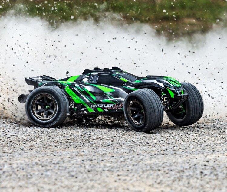 Traxxas Rustler 4x4 Ultimate VXL 1/10 RTR TQ Grön - 15