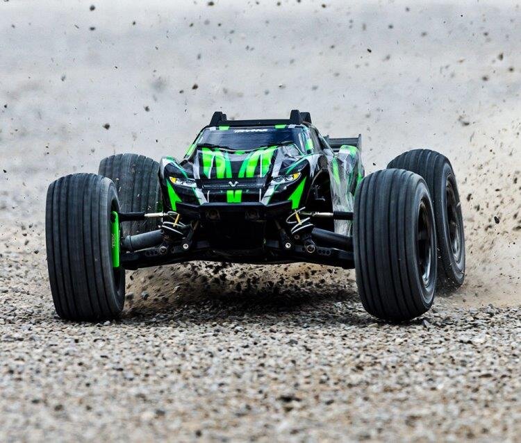 Traxxas Rustler 4x4 Ultimate VXL 1/10 RTR TQ Grön - 3
