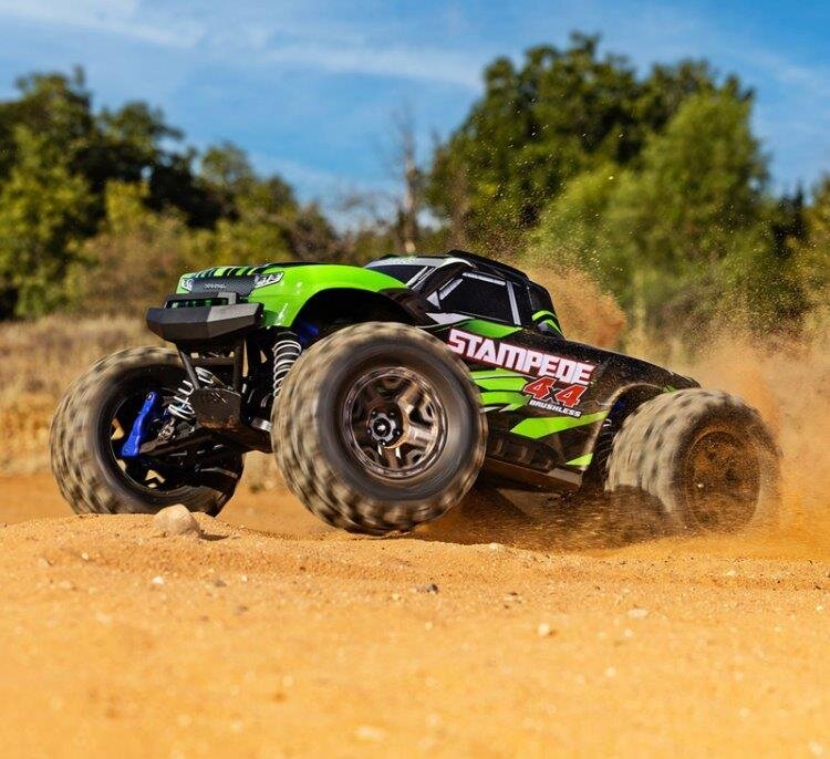 Traxxas Stampede 4x4 1/10 RTR TQ BL-2s Grön - 2