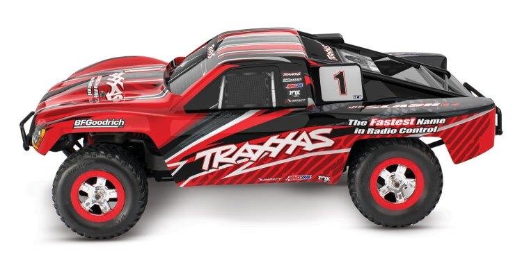 Traxxas Slash 4x4 1/16 RTR TQ Röd USB-C Med Batt/Laddare - 2