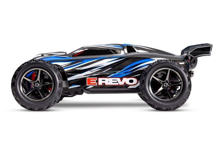Traxxas E-Revo 1/16 4WD RTR TQ Blå - USB-C Med Batt/Laddare - 8