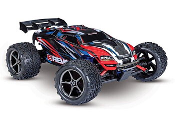 Traxxas E-Revo 1/16 4WD RTR TQ Röd-Blå - USB-C Med Batt/Laddare