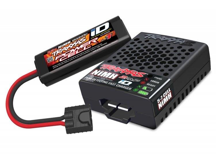 Traxxas E-Revo 1/16 4WD RTR TQ Röd-Blå - USB-C Med Batt/Laddare - 9
