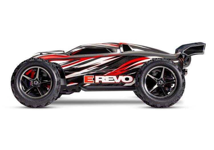 Traxxas E-Revo 1/16 4WD RTR TQ Röd- USB-C Med Batt/Laddare - 8