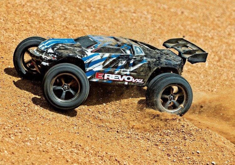Traxxas E-Revo 1/16 VXL 4WD RTR TQi TSM Blå - USB Med Batt/Laddare - 5