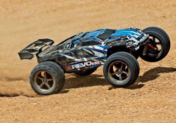 Traxxas E-Revo 1/16 VXL 4WD RTR TQi TSM Blå - USB Med Batt/Laddare - 6