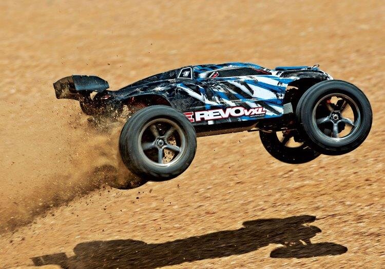 Traxxas E-Revo 1/16 VXL 4WD RTR TQi TSM Blå - USB Med Batt/Laddare - 4