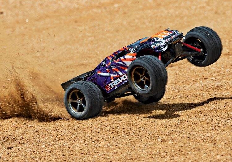 Traxxas E-Revo 1/16 VXL 4WD RTR TQi TSM Lila - USB Med Batt/Laddare - 7