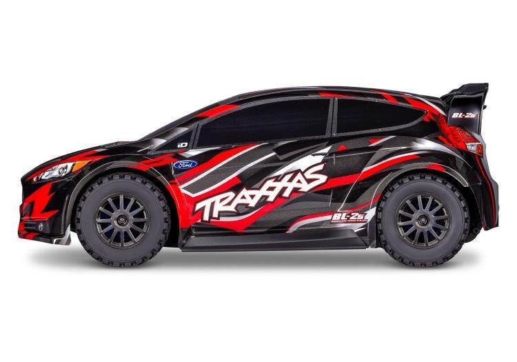 Traxxas Ford Fiesta ST Rally 1/10 4WD RTR TQ Röd BL-2S - 9