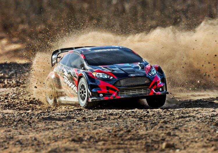Traxxas Ford Fiesta ST Rally 1/10 4WD RTR TQ Röd BL-2S - 15