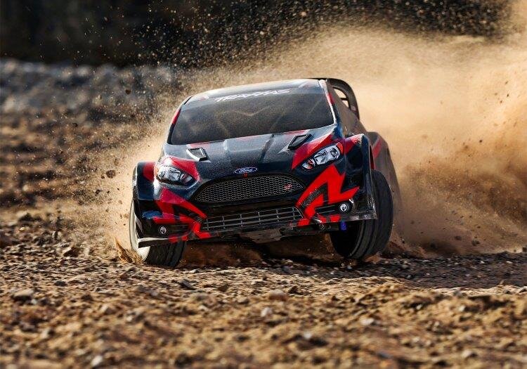 Traxxas Ford Fiesta ST Rally 1/10 4WD RTR TQ Röd BL-2S - 14