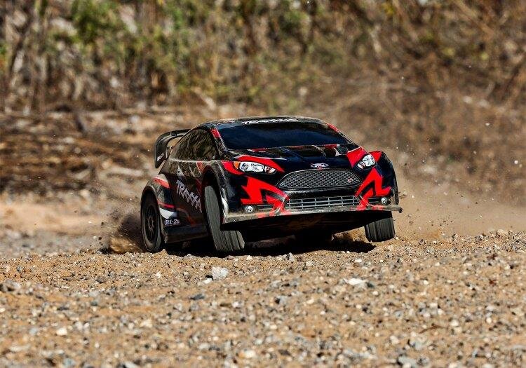 Traxxas Ford Fiesta ST Rally 1/10 4WD RTR TQ Röd BL-2S - 12