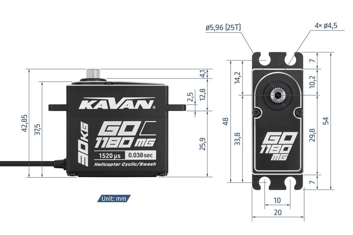 KAVAN GO-1180MG 0.038s/60°, 30kg.cm - 3