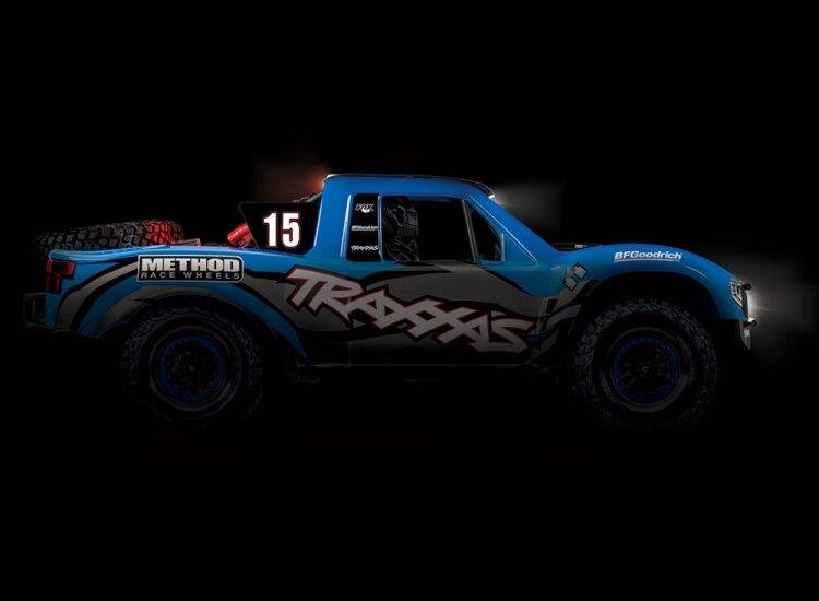 Traxxas UDR 4WD TQi TSM BLÅ LED-set utan ladd & batteri RTR - 3