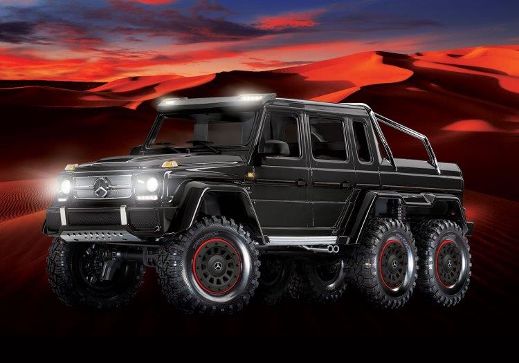 Traxxas TRX-6 Mercedes-Benz G63 AMG 6X6 TQi 2.4G RTR Svart - 11