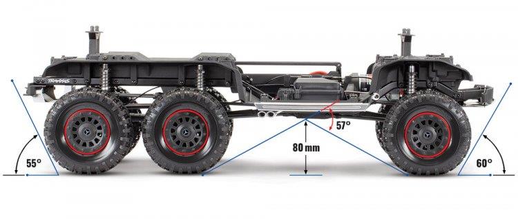 Traxxas TRX-6 Mercedes-Benz G63 AMG 6X6 TQi 2.4G RTR Silver - 3