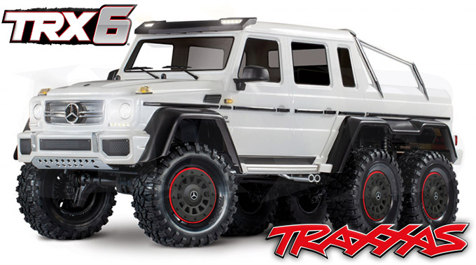 Traxxas TRX-6 Mercedes-Benz G63 AMG 6X6 TQi 2.4G RTR Vit - 31