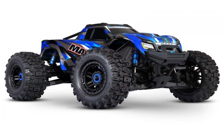 Traxxas MAXX med WideMAXX 4x4 1/10 RTR TQi TSM Blå