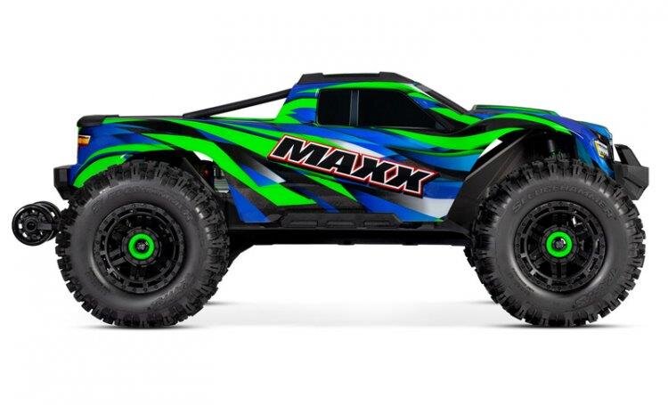 Traxxas MAXX med WideMAXX 4x4 1/10 RTR TQi TSM Grön - 6