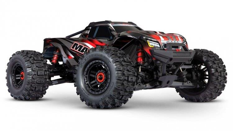 Traxxas MAXX med WideMAXX 4x4 1/10 RTR TQi TSM Röd