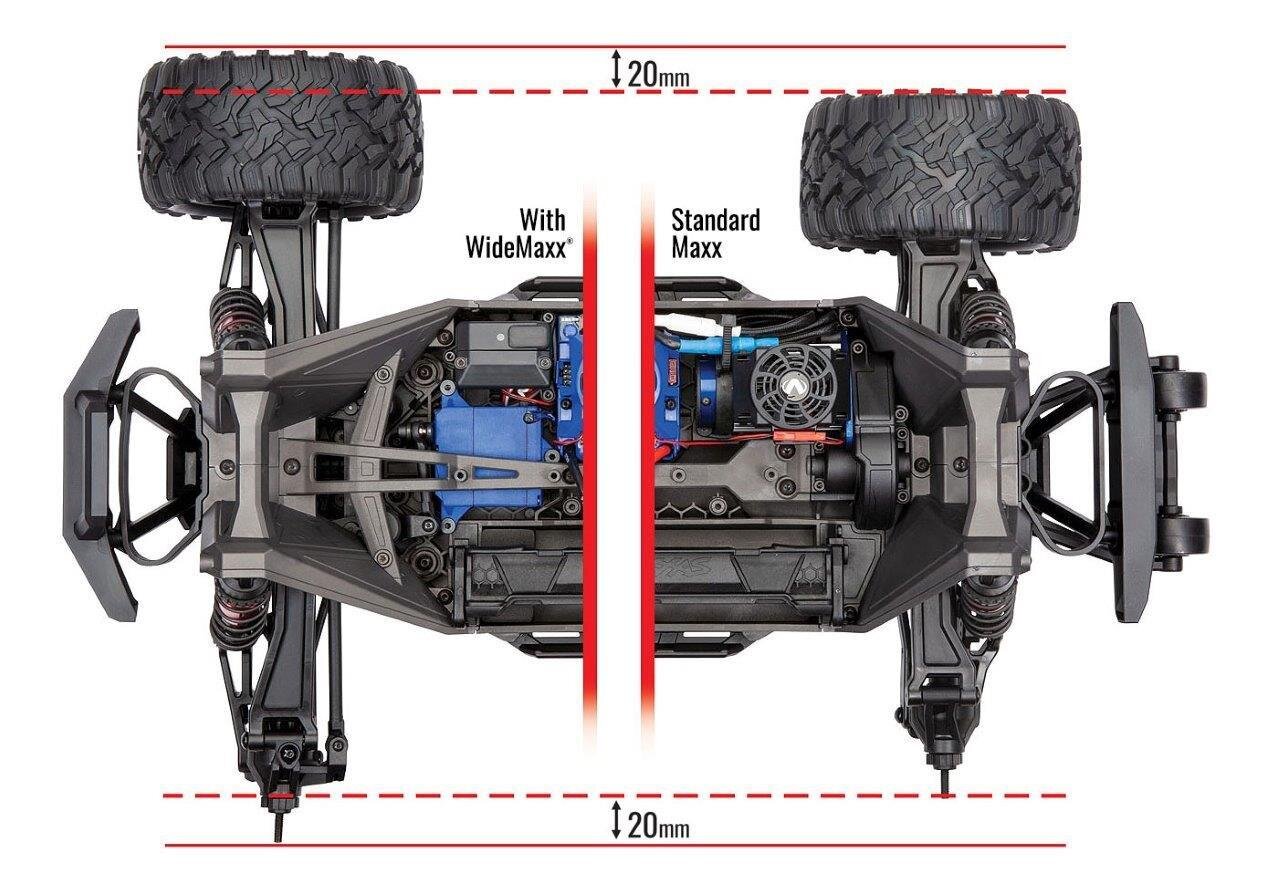 Traxxas MAXX med WideMAXX 4x4 1/10 RTR TQi TSM Rock ´N´ Roll - 2