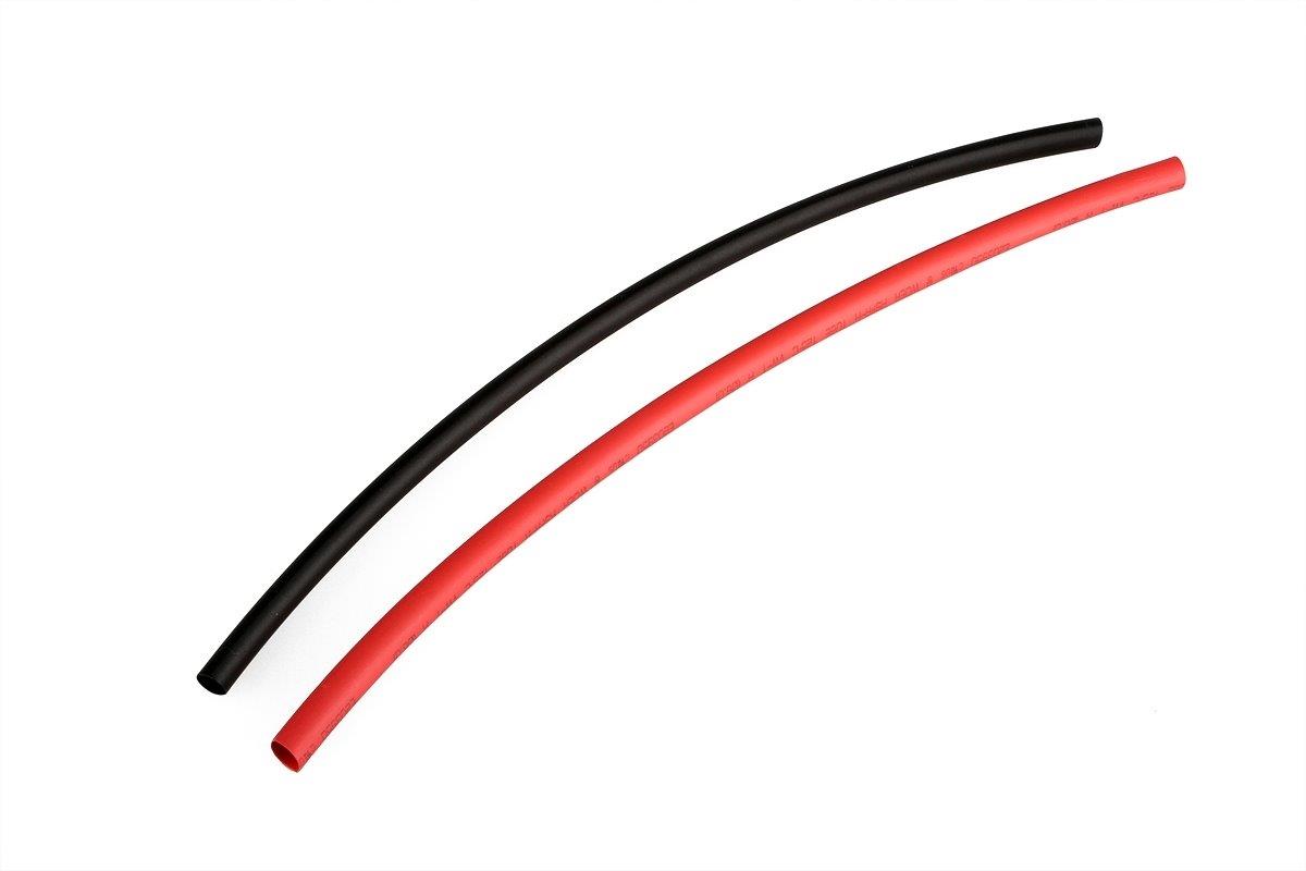 Krympslang 6mm röd/svart 25cm