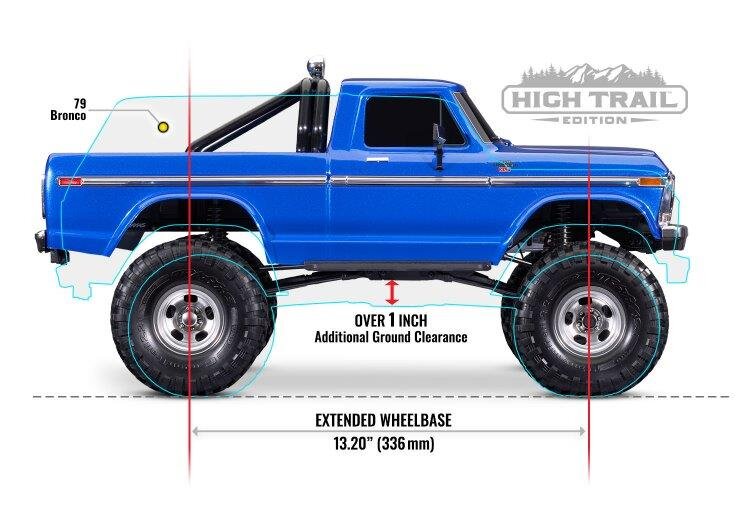 Traxxas TRX-4 Crawler F150 High Trail Blå RTR - 15