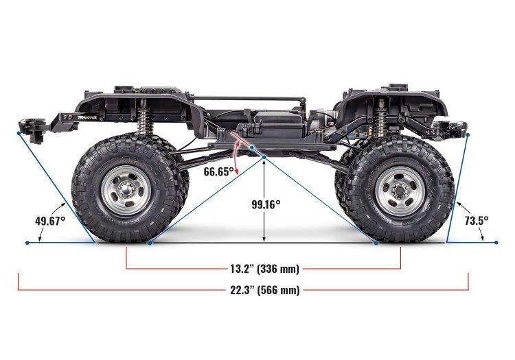 Traxxas TRX-4 Crawler F150 High Trail Blå RTR - 16