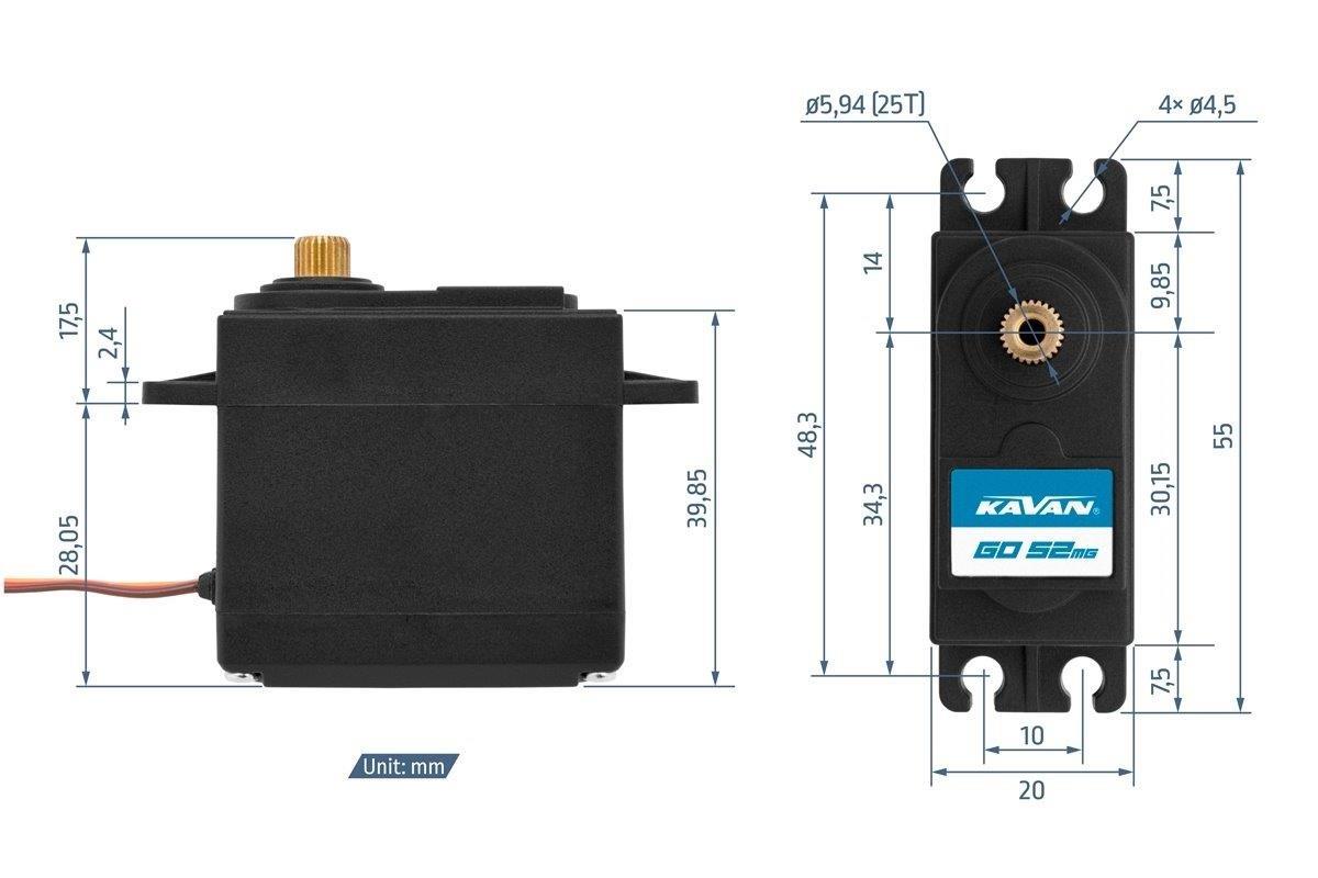KAVAN GO-52MG 0.21s/60°, 7.5kg.cm - 2