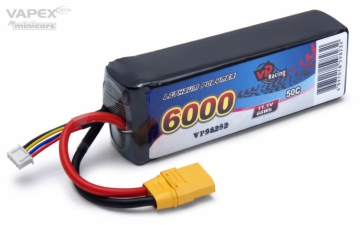 VAPEX Li-Po Batteri 3S 11.1V 6000mAh 50C XT90-Kontakt